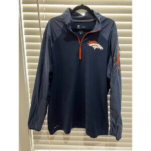 Nike‎ Denver Broncos 1/4 Zip Pullover / Jacket - Size XL
